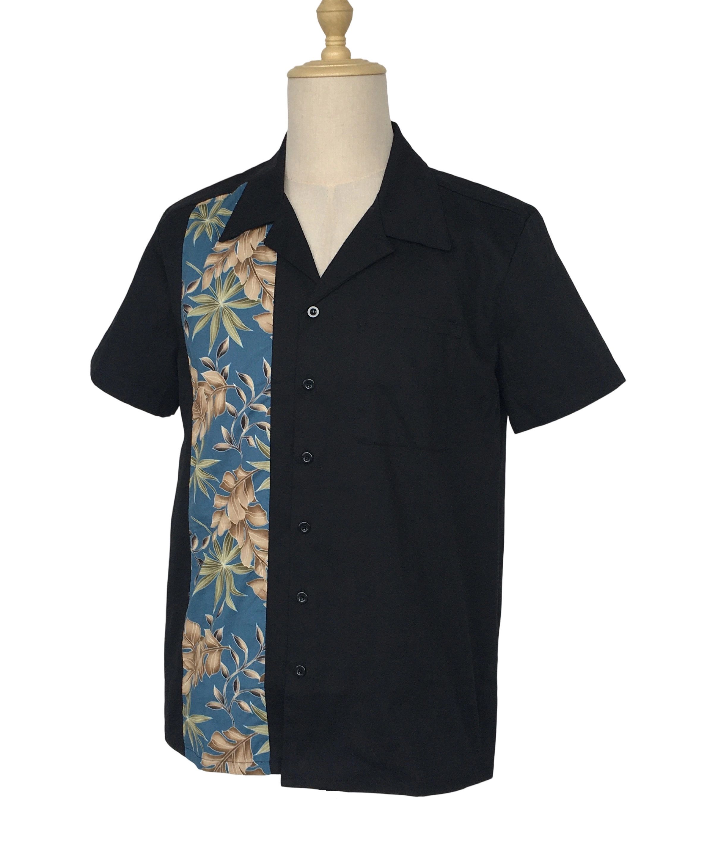 Other Two-tone Retro Casual Men Shirts Cotton Leaves Panel Size US XXL / EU 58 / 5 - 3 Thumbnail