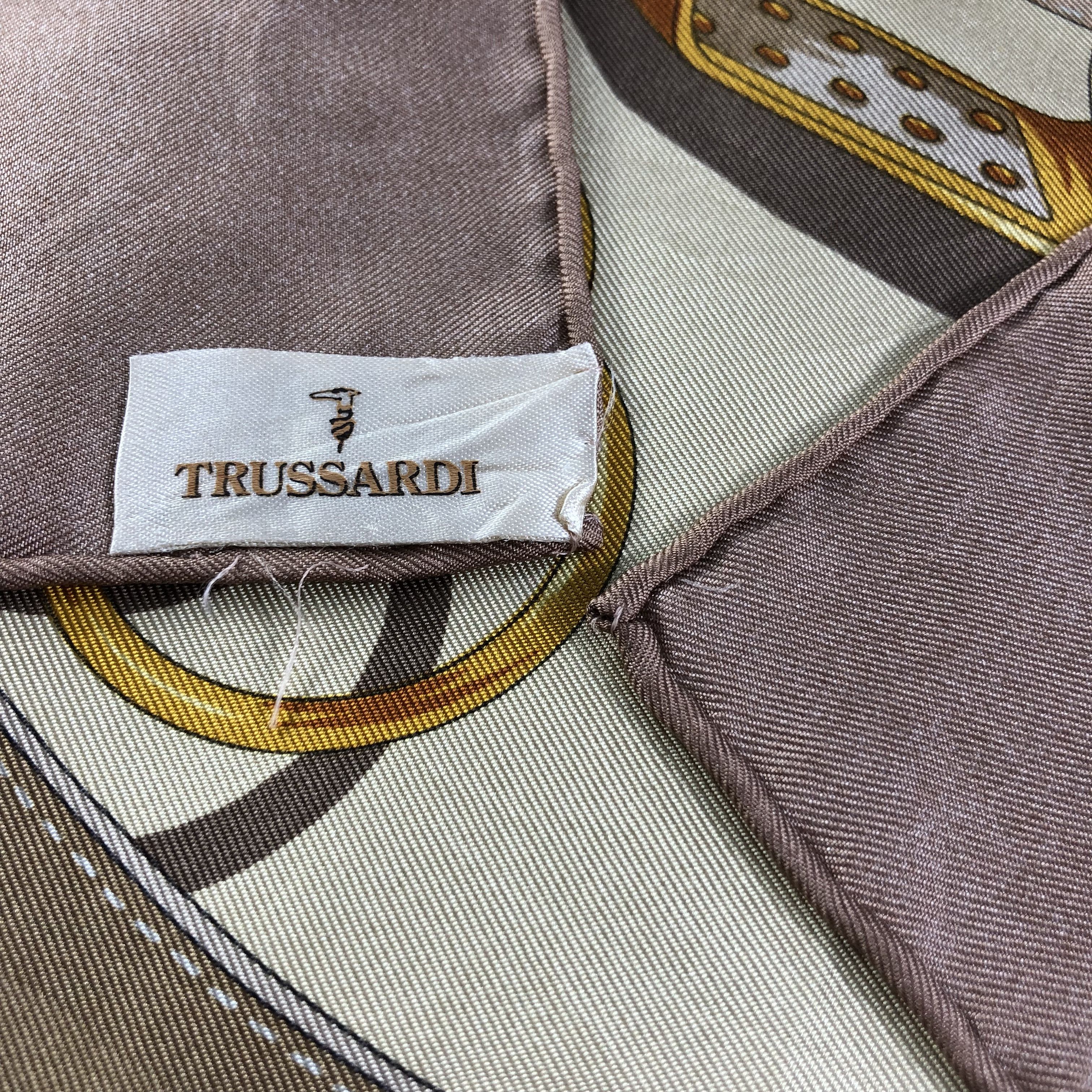Trussardi Trussardi Luxury Hand Rolled Silk Scarf M810 Size ONE SIZE - 4 Thumbnail