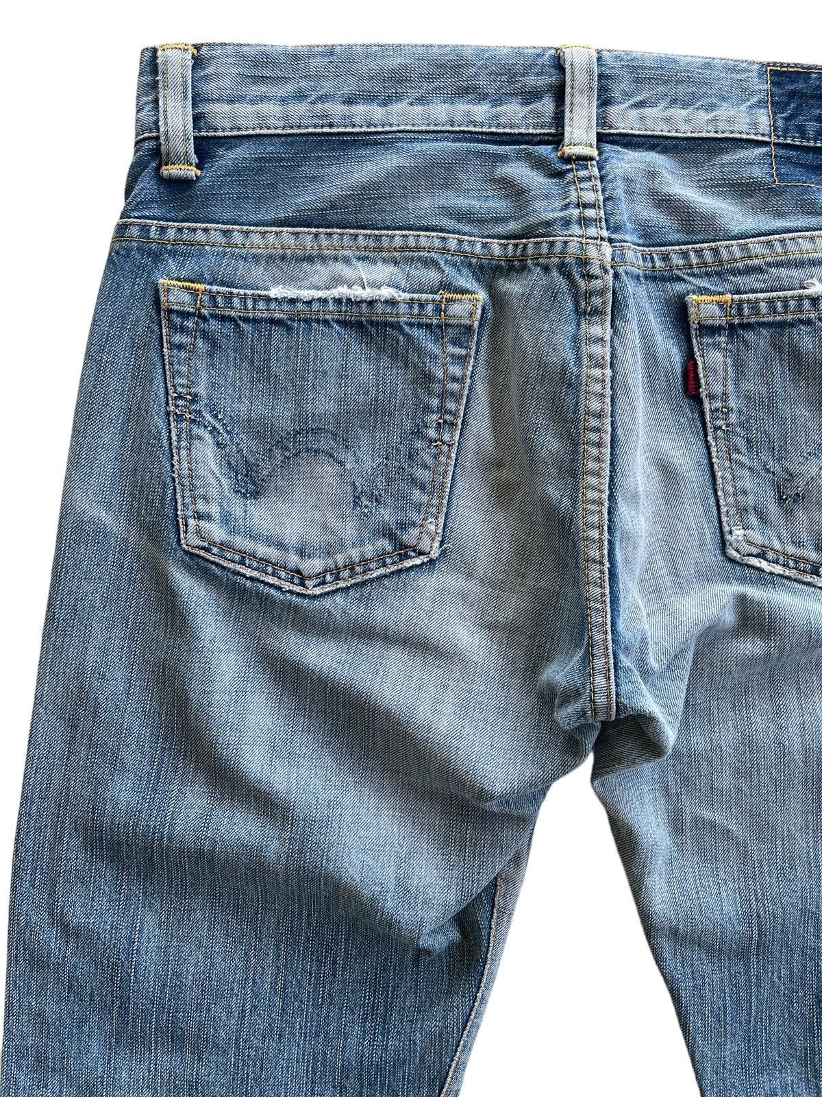 Vintage Vintage edwin Distressed Flare Jeans Size US 31 - 7 Thumbnail