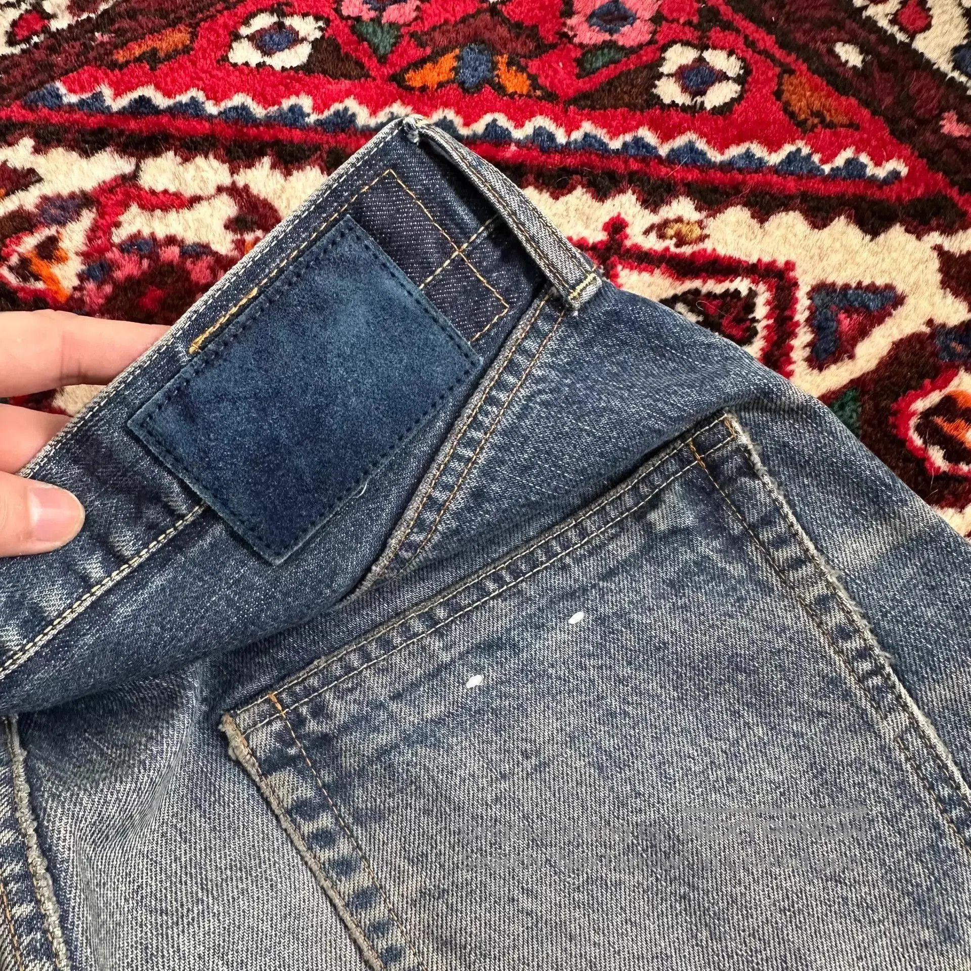 Visvim Blue Denim Jeans with Distressed Fade. Size US 36 / EU 52 - 8 Thumbnail