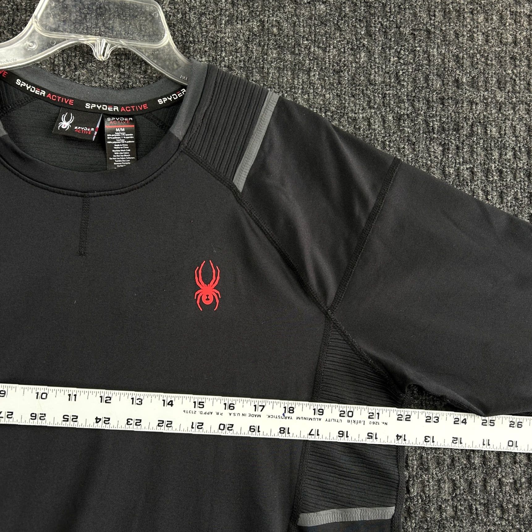 Spyder Spyder Active Long Sleeve Shirt Mens Black M Active Moisture Wicking Outdoors Gorpcore Shirt Mens Size US M / EU 48-50 / 2 - 6 Thumbnail