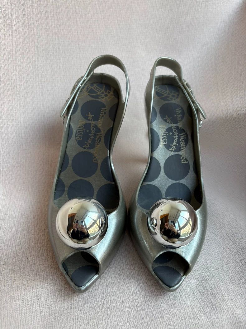 Vivienne Westwood Vivienne Westwood Silver ball shoes and high heels Size US 7.5 / IT 37.5 - 2 Thumbnail
