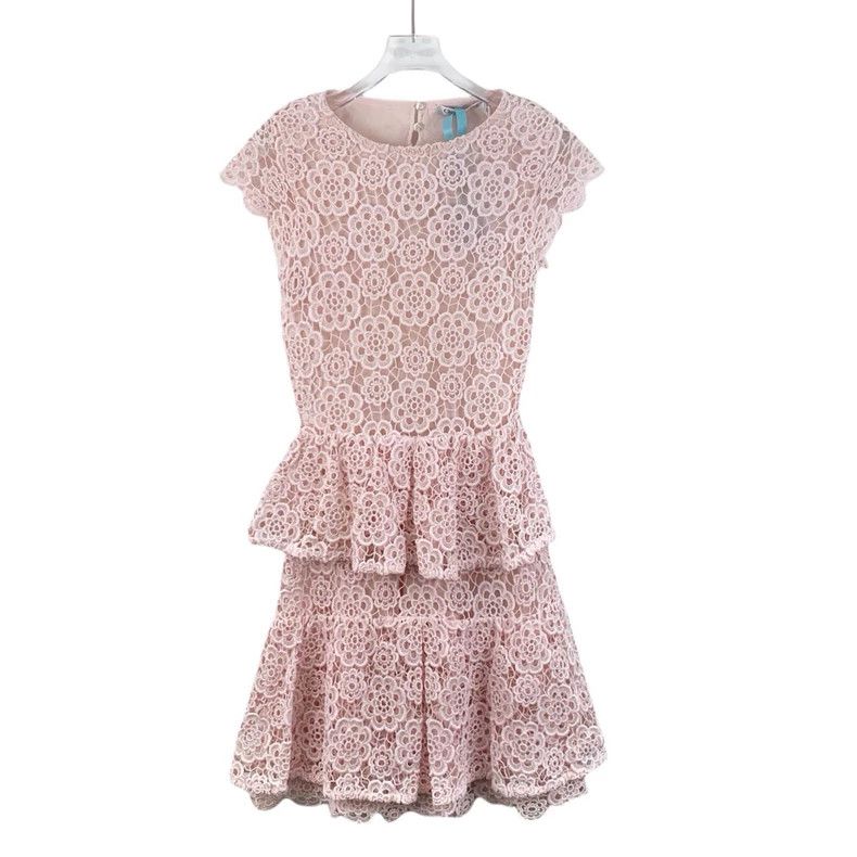 Dior Dior Pink floral hollow embroidered cotton round neck slee Size XS / US 0-2 / IT 36-38 - 1 Thumbnail