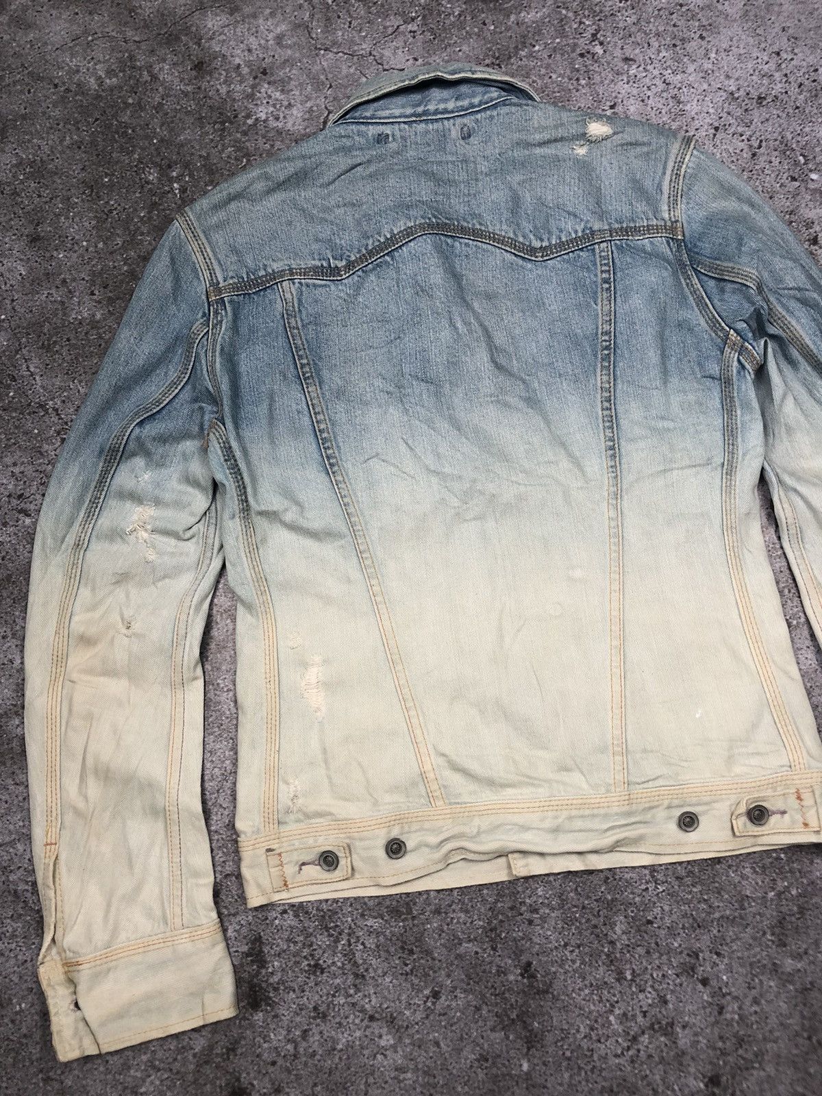 GOA G.O.A Selvedge Ripped Denim Jacket Size US M / EU 48-50 / 2 - 8 Thumbnail