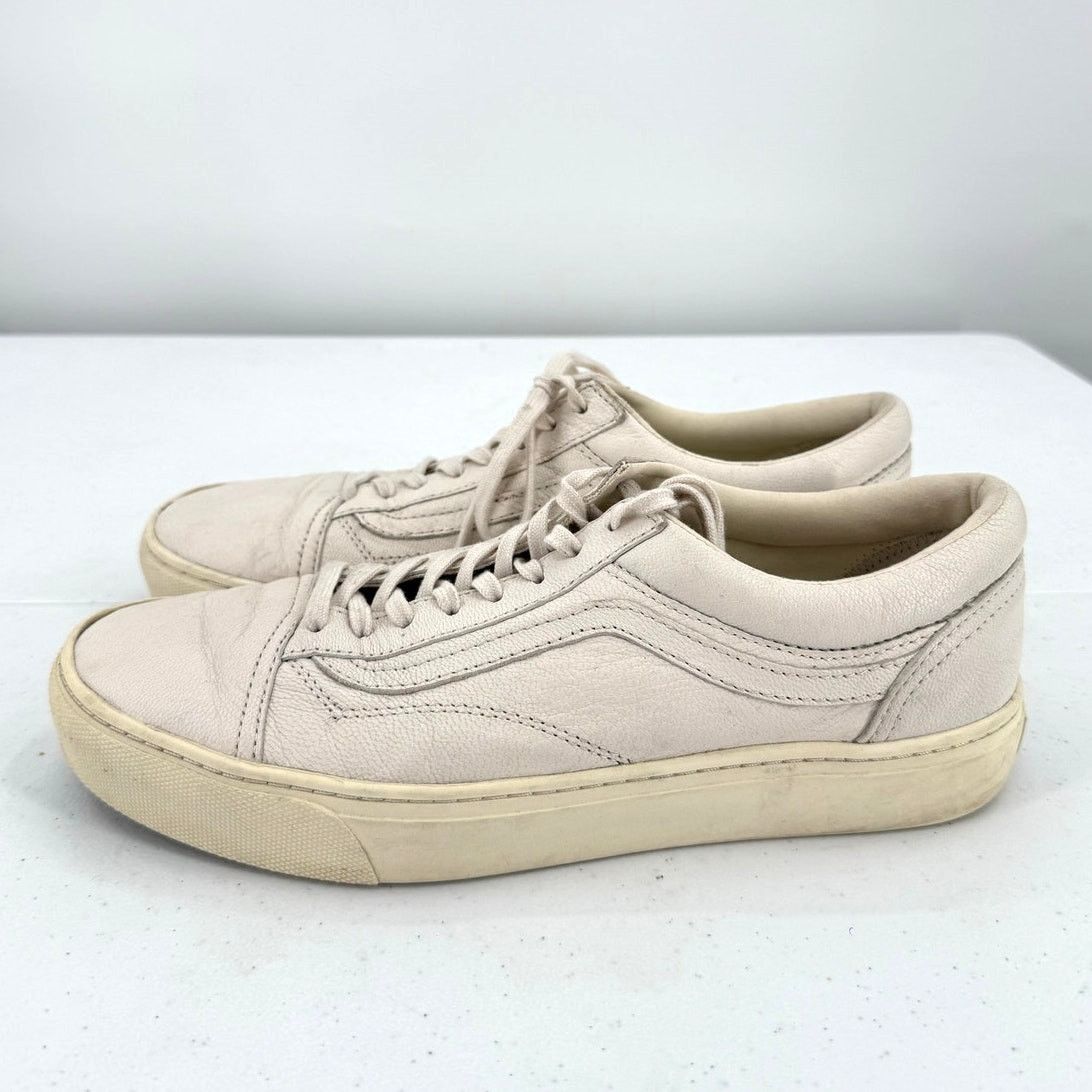 Vans Vans Unisex Old Skool Warm Beige/White Side Stripe Sneakers Size US 9 / EU 42 - 3 Thumbnail