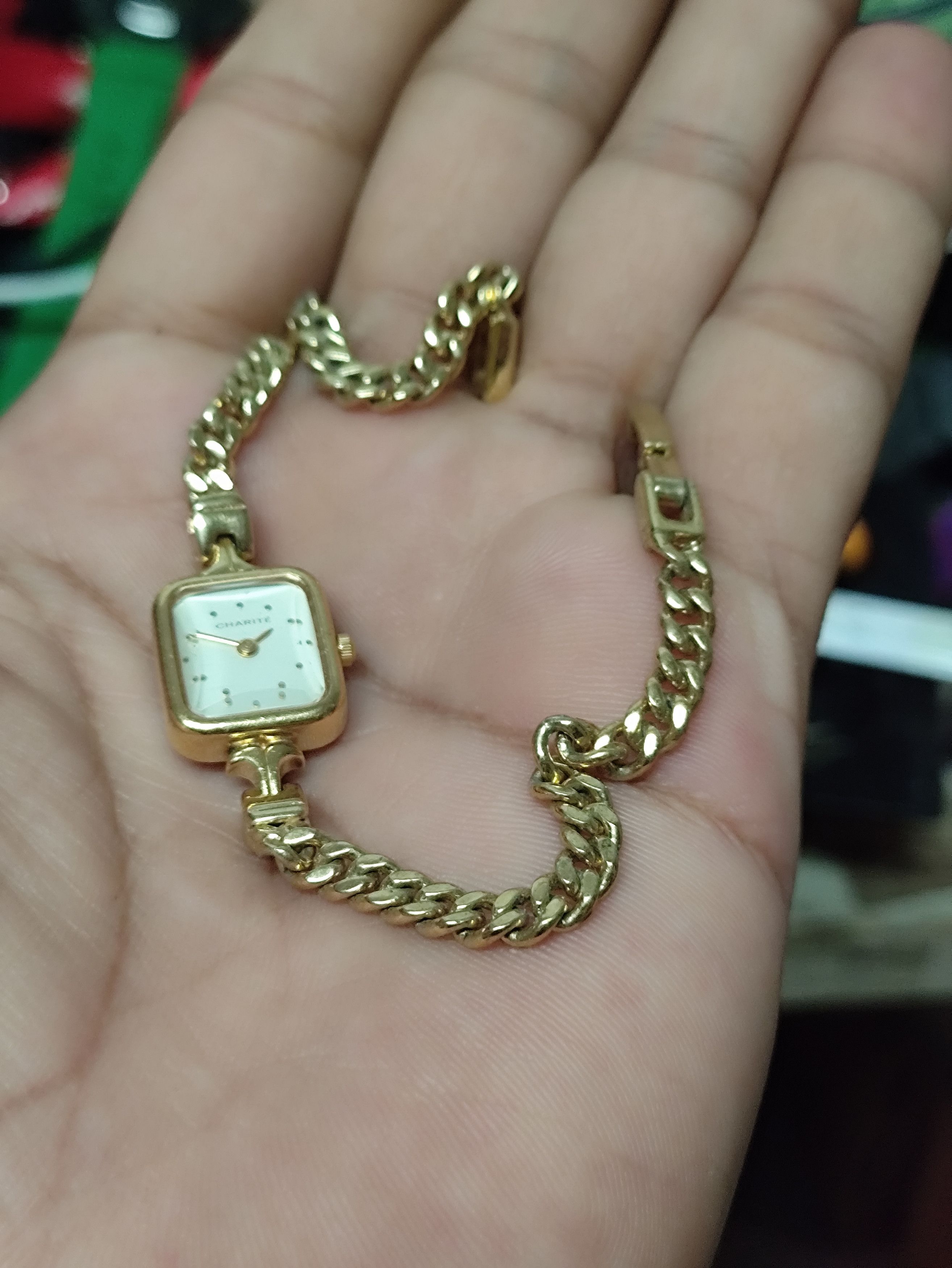 Japanese Brand Luxury Gold Color Bracelet Watch By CHARITE JAPAN Size ONE SIZE - 6 Thumbnail