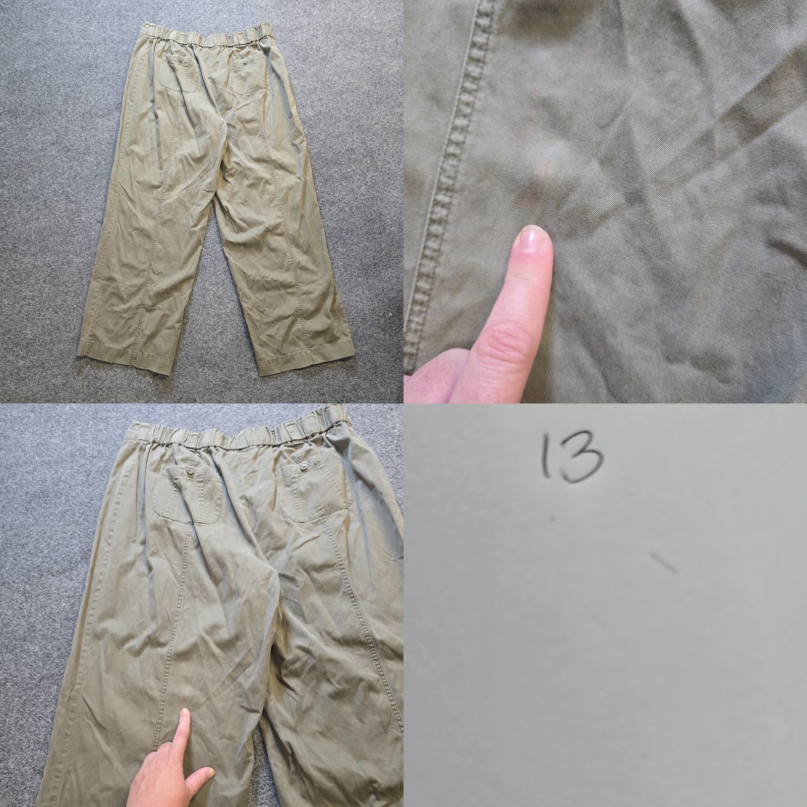 J. Jill J. Jill Pants Womens 16W Green Wide-Leg Pockets Casual Capsule Minimalist Dress Pants Size 38" / US 16 / IT 52 - 9 Thumbnail