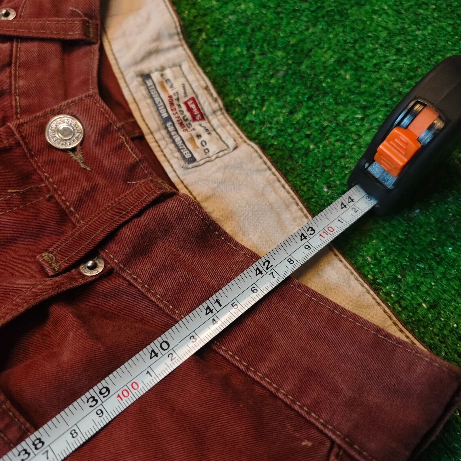 Levi's × Levi's Vintage Clothing × Vintage Vintage Levi's 510 Jeans Mens 31x32 straight red 90s rare Size US 31 - 12 Thumbnail