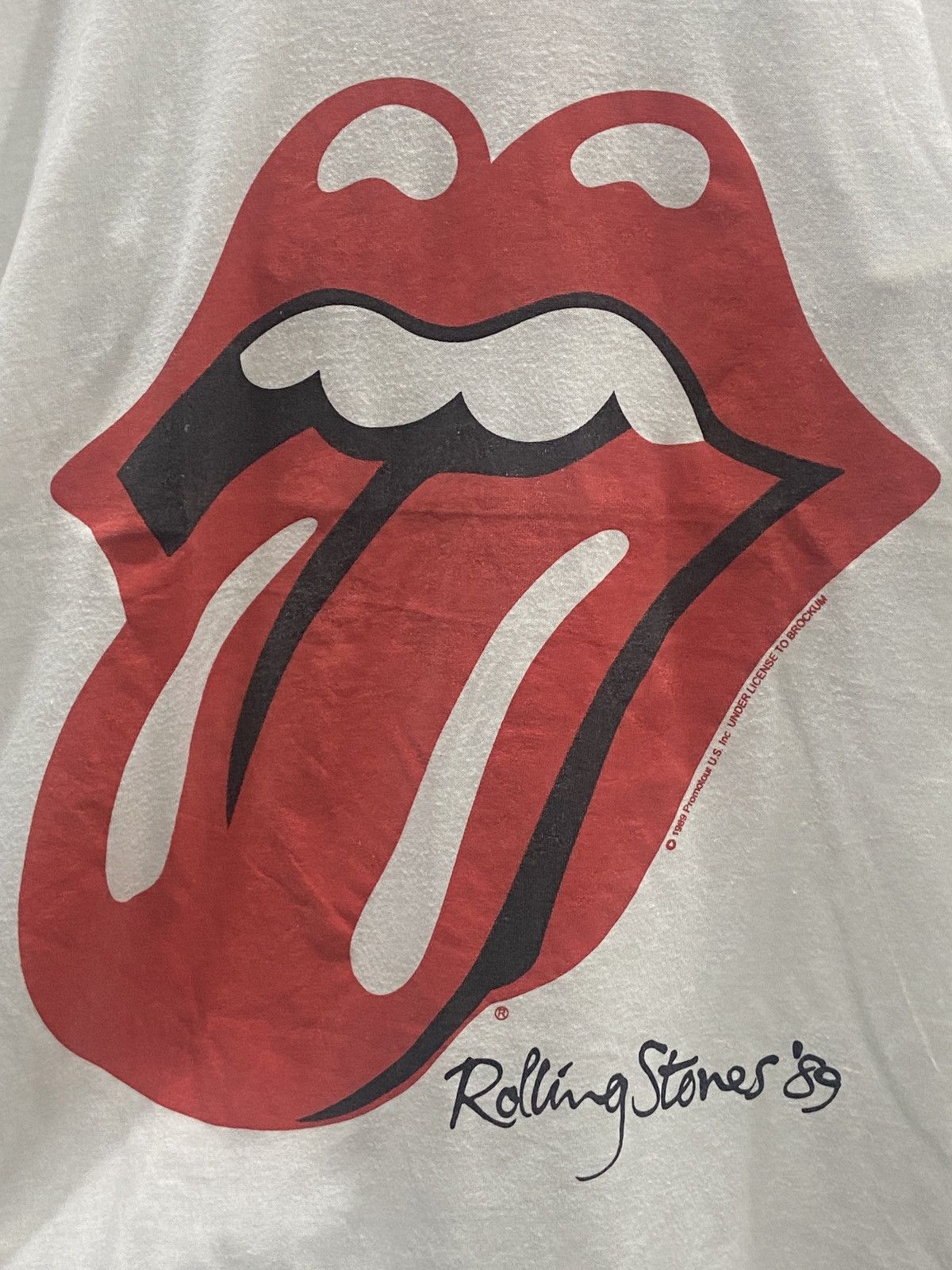 Band Tees Vintage 80s Rolling Stones ‘89 Brockum tour Rock Band TShirt Size US L / EU 52-54 / 3 - 4 Thumbnail