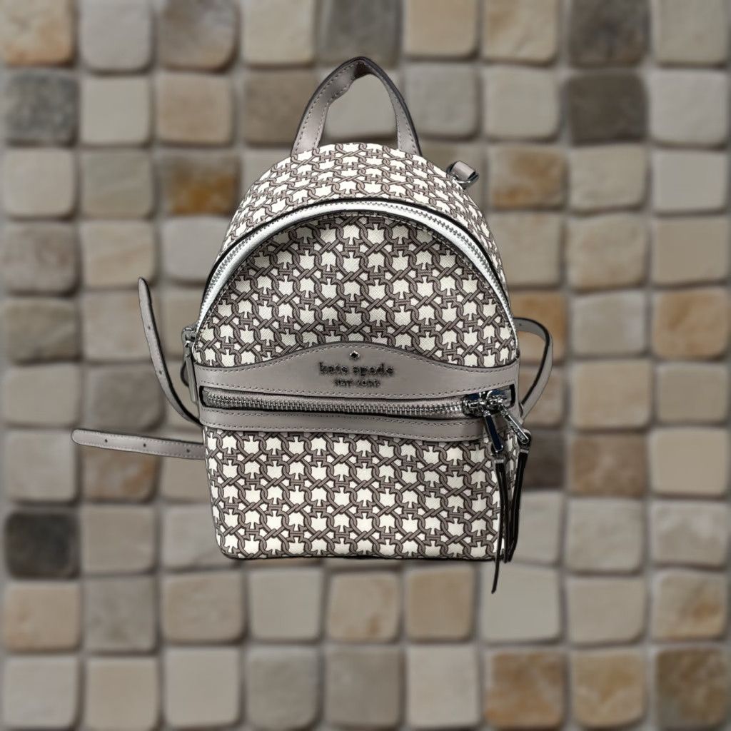 Vintage kate spade new york Backpack Womens Size Mini Link Convertible Front Zip Pocket Size ONE SIZE - 1 Thumbnail