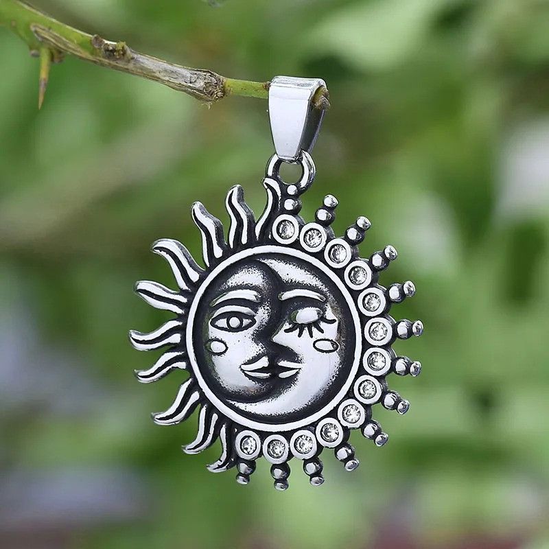 Jewelry Moon And Sun Face Necklace Size ONE SIZE - 3 Thumbnail