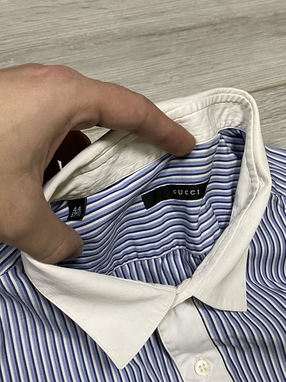 Gucci Gucci stripped shirt rare buttons Size US M / EU 48-50 / 2 - 4 Thumbnail