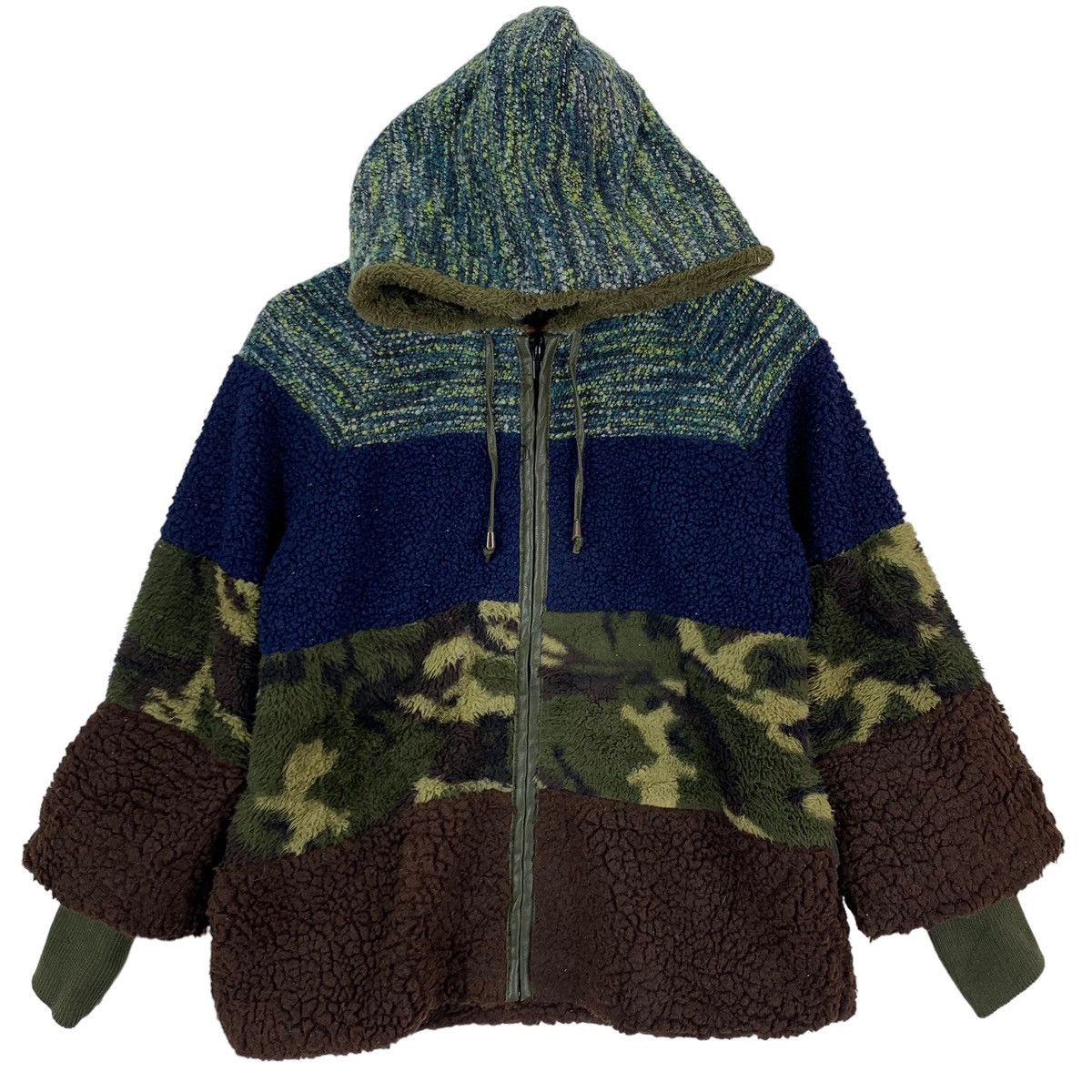 image of Outdoor Life x Outdoor Style Go Out Vintage Titicaca Outdoor Multicolor Fleece Jacket (Size Small)