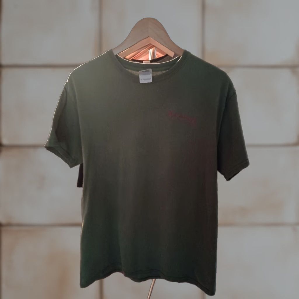Gildan VINTAGE Gildan USA T-Shirt Mens Camp Leatherback Afghanistan Size M Green Size US M / EU 48-50 / 2 - 1 Thumbnail