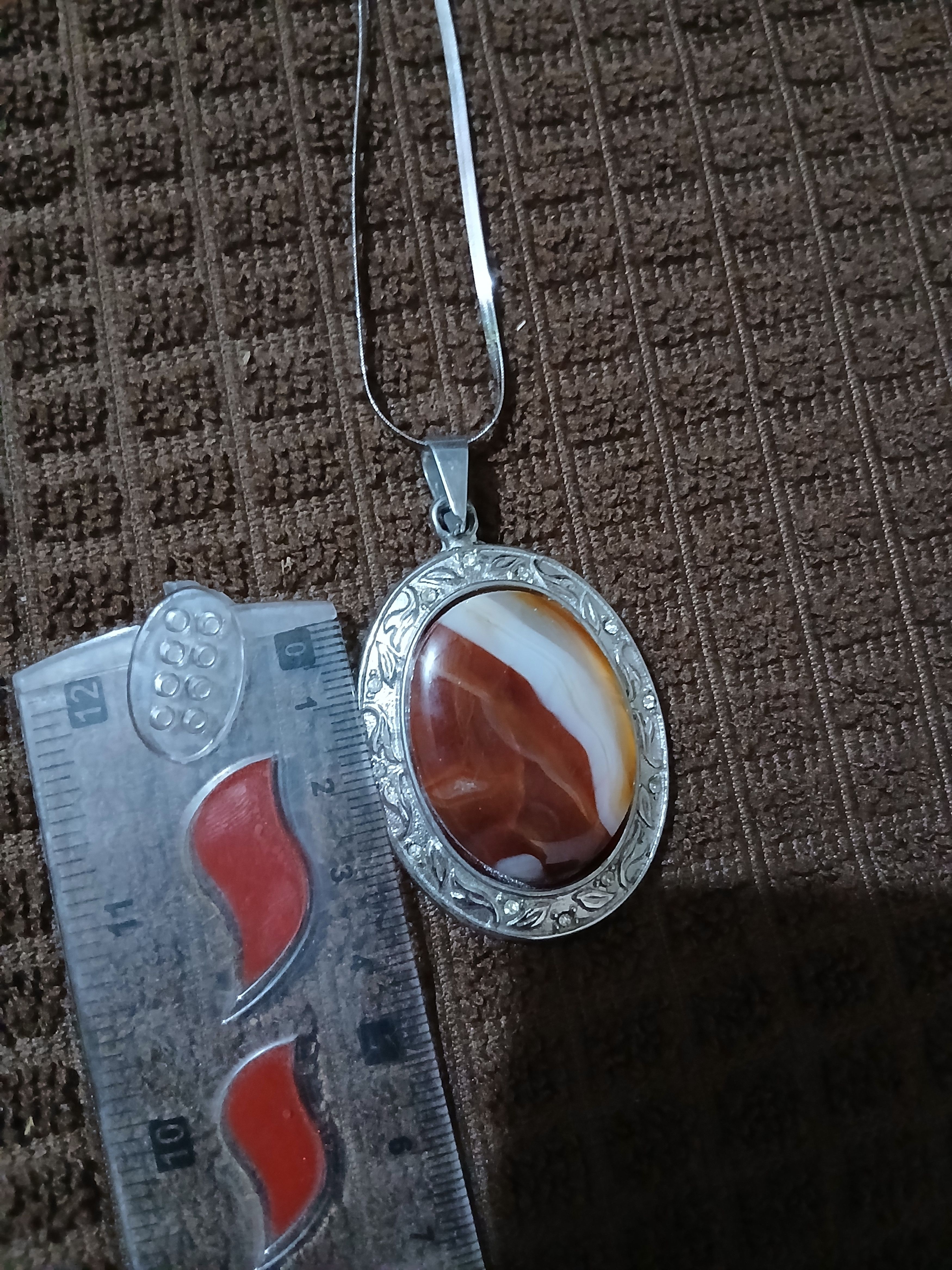 Other Red Agate Pendant Size ONE SIZE - 2 Thumbnail