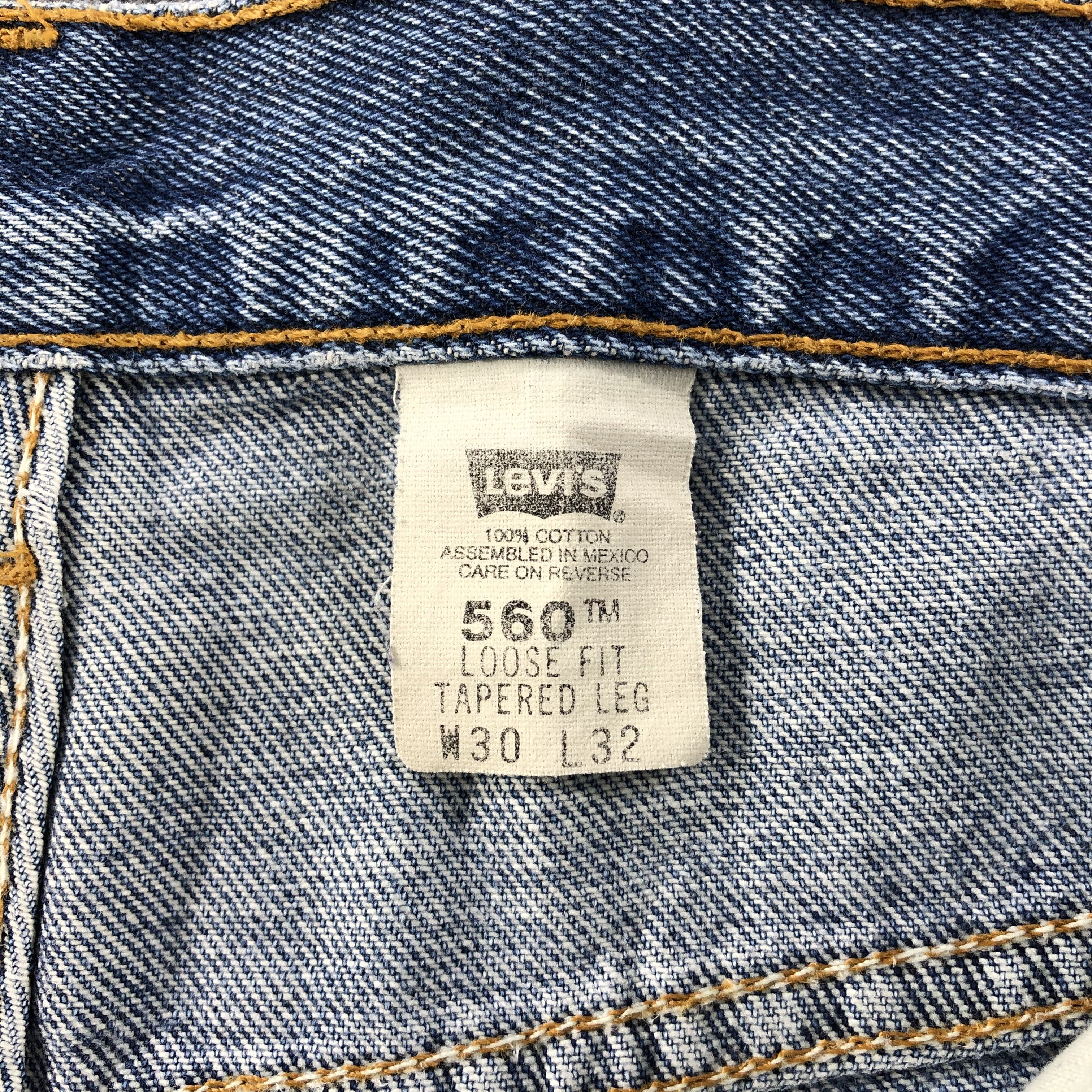 Levi's Vintage 90s Levis 560 Light Wash Jeans-J1290 Size US 30 / EU 46 - 11 Thumbnail