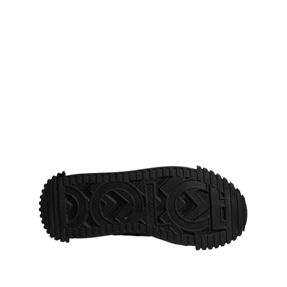 Dolce & Gabbana Dolce & Gabbana Black Logo Lace Up Low Top NS1 Sneakers Shoe Size US 8 / EU 41 - 7 Thumbnail