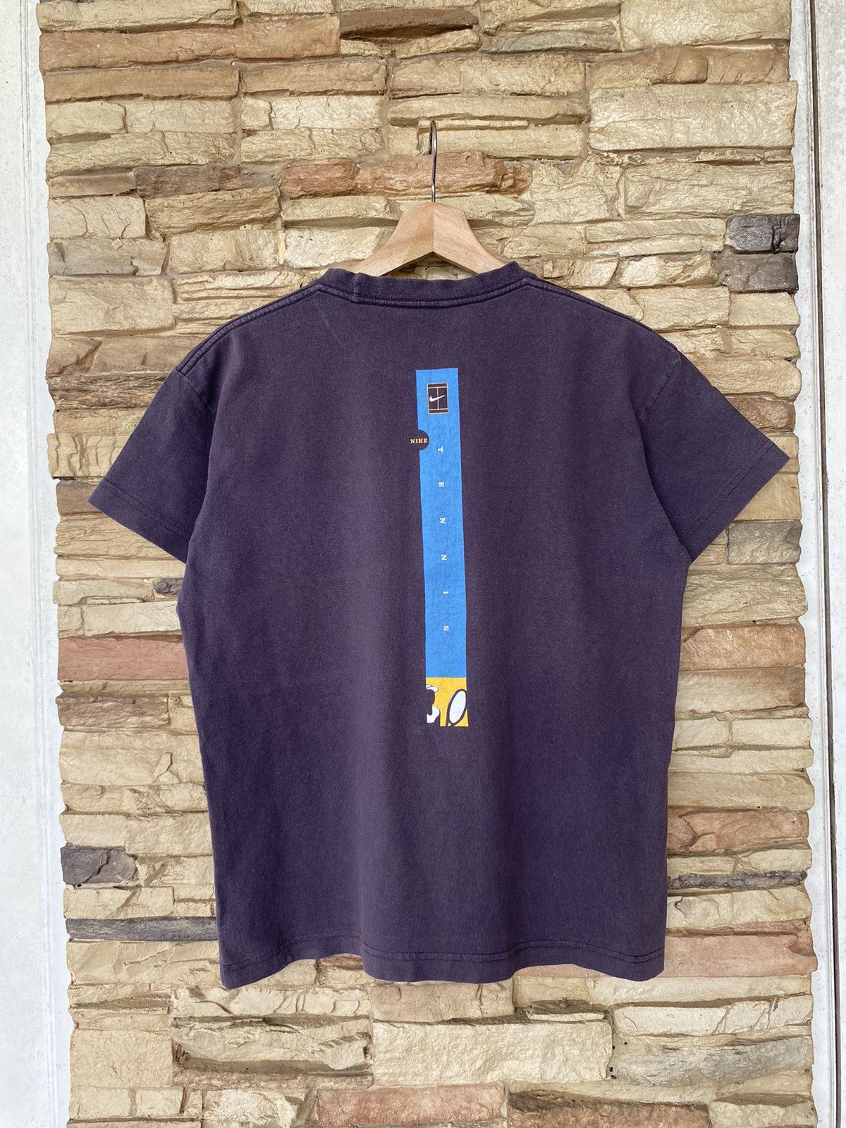Nike Vintage 90s Nike Court Tennis Faded Tee Size US M / EU 48-50 / 2 - 1 Thumbnail