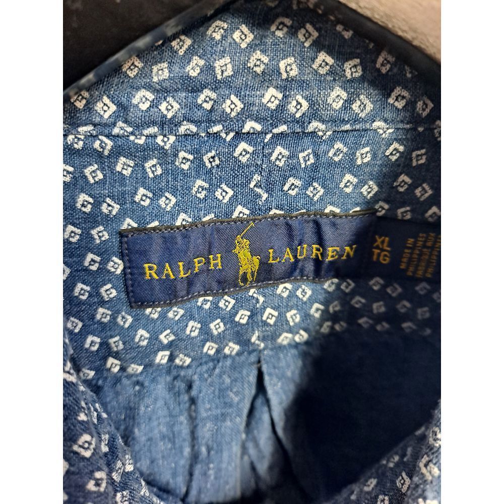 Ralph Lauren Ralph Lauren 100% Linen Button Down Shirt Geometric Print Pa Size US XL / EU 56 / 4 - 3 Thumbnail
