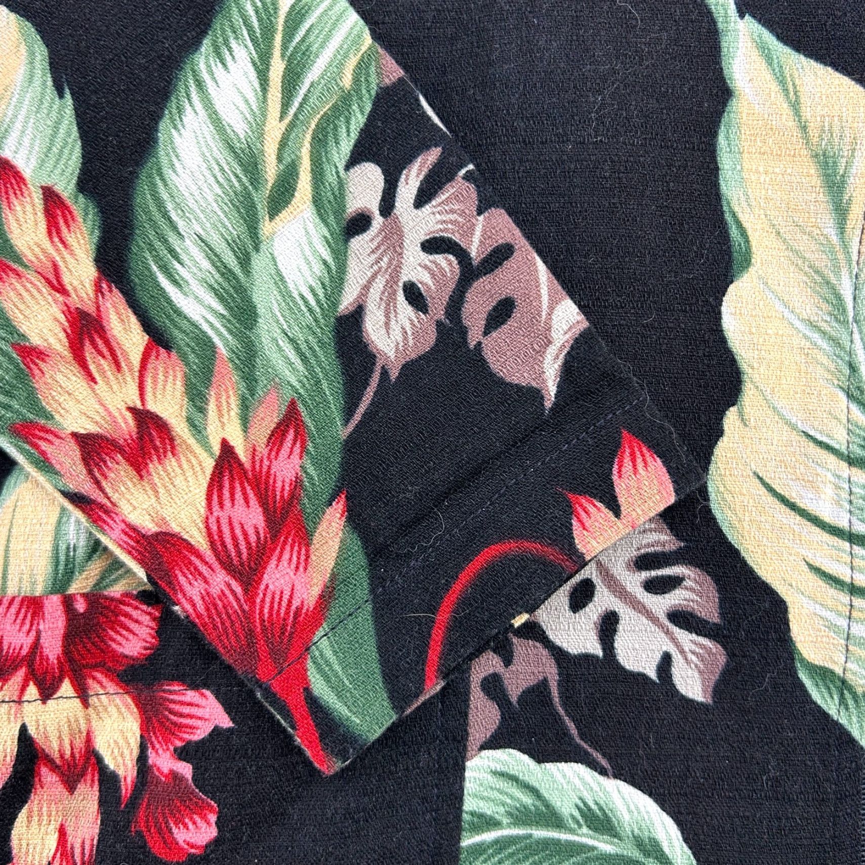 Vintage VINTAGE Ohana Classics Jacket Womens M Black Floral Full Zip Lightweight Cotton Blend Rayon Size M / US 6-8 / IT 42-44 - 2 Thumbnail