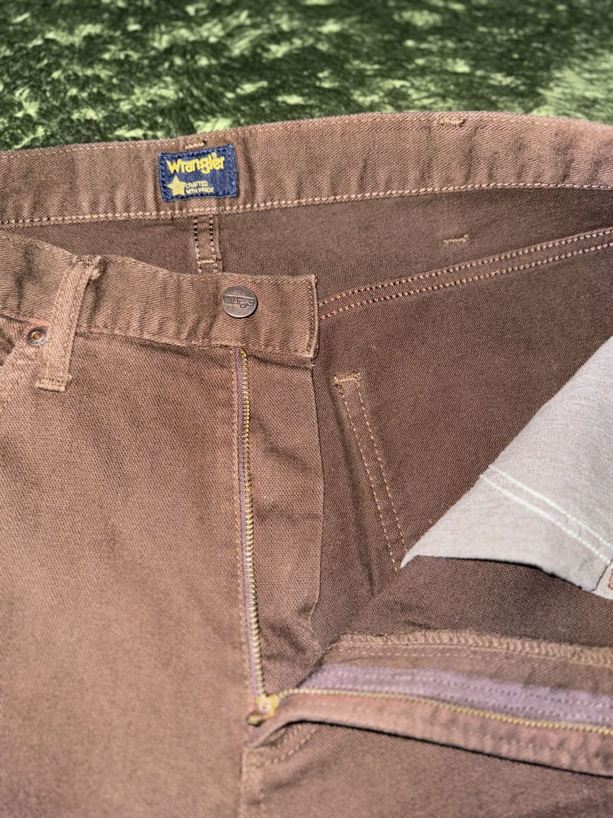 Wrangler [36] wrangler japan washed cotton pants brown Size US 36 / EU 52 - 3 Thumbnail