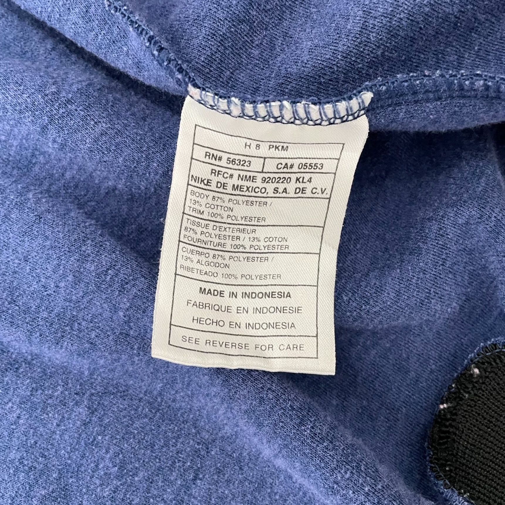 Nike VINTAGE Nike Jacket Adult Full Zip Windbreaker Mens XL Blue Logo Coat Track Size US XL / EU 56 / 4 - 7 Thumbnail