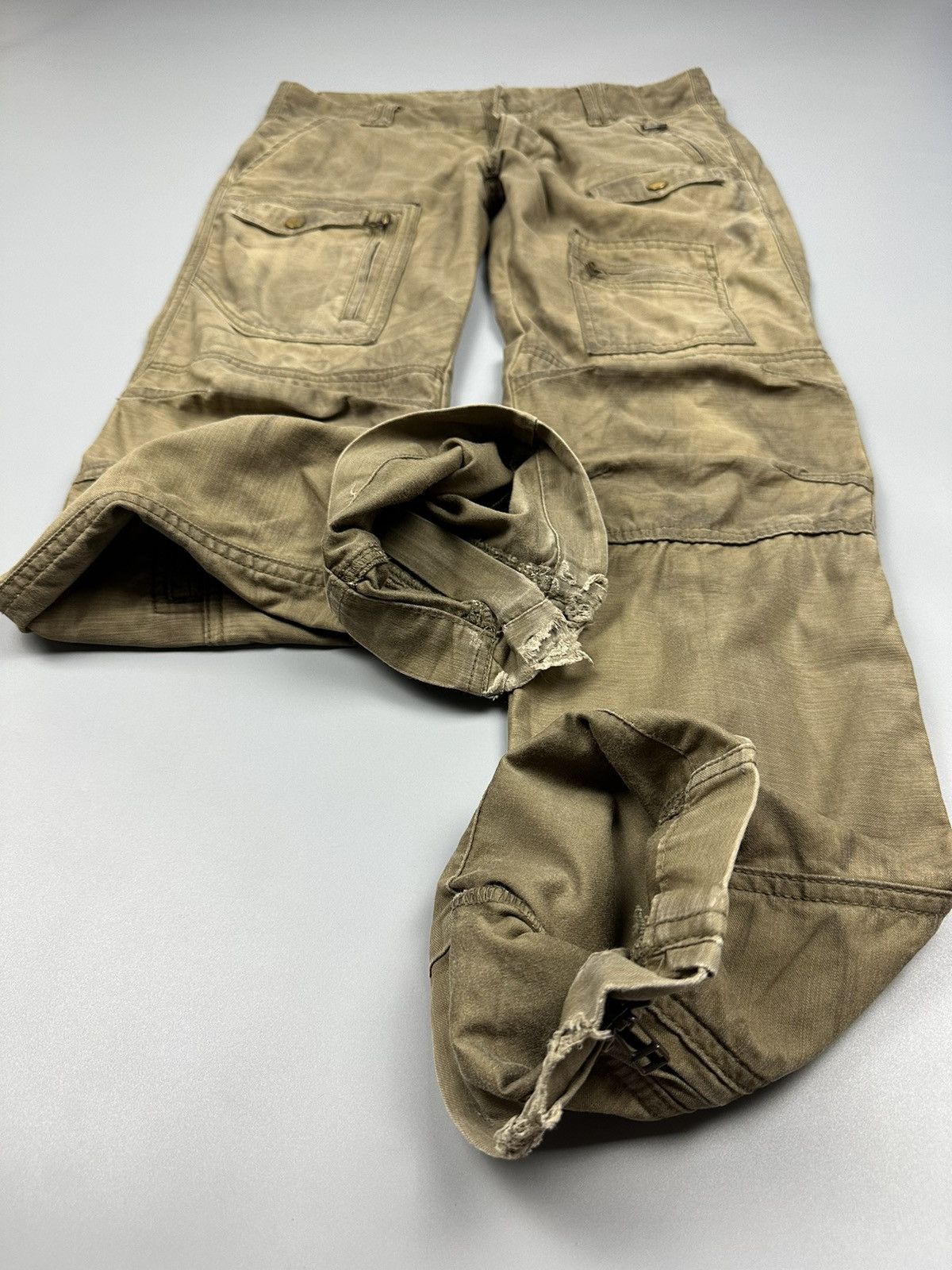 Japanese Brand × semanticdesign 🔥Sick🔥Semantic Design Multi Zipper Pocket Dusty Looked Pants Size US 32 / EU 48 - 9 Thumbnail