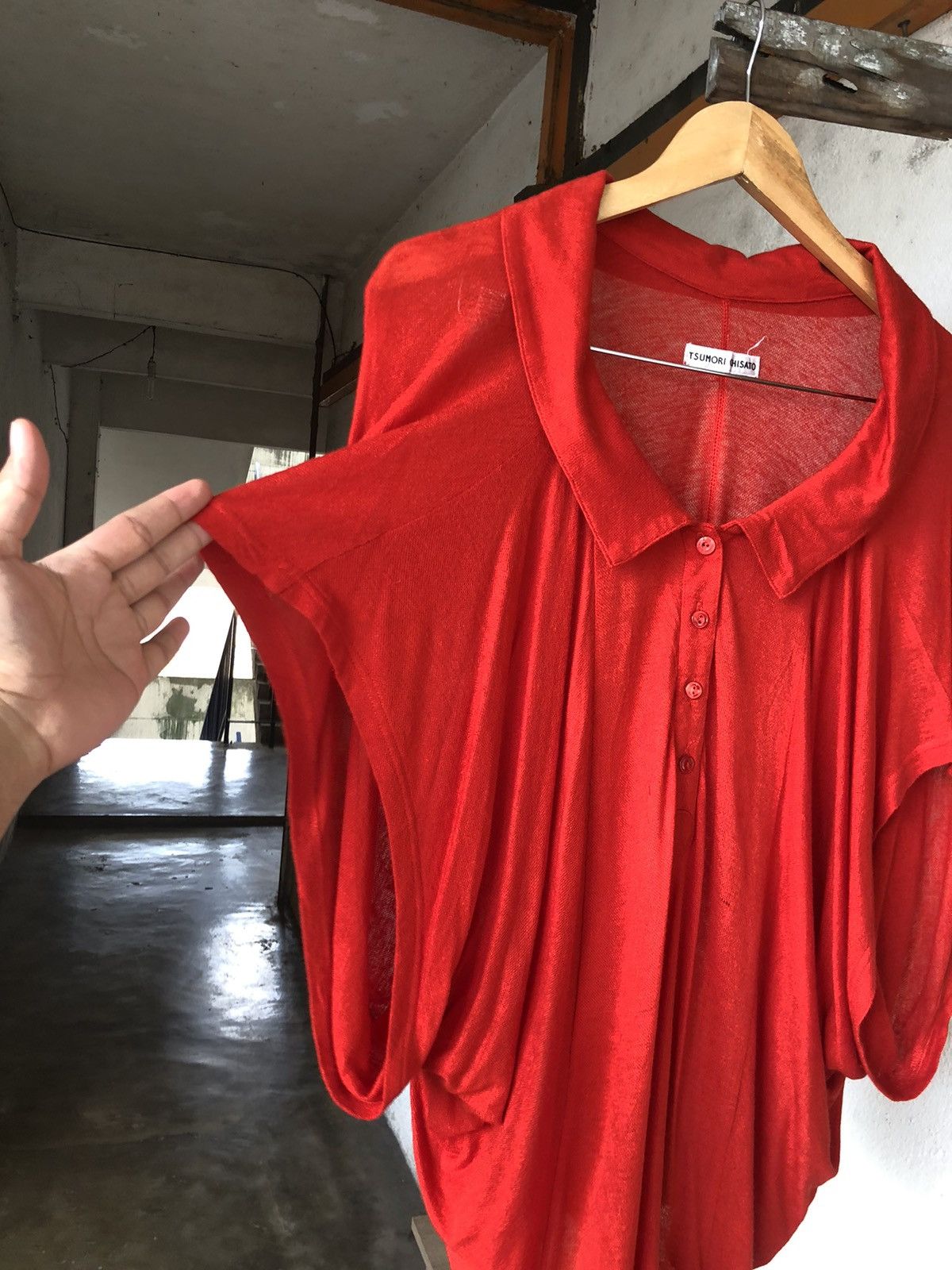 Issey Miyake Rare❗️Issey Miyake Tsumori Chisato Oversized Blouse Size L / US 10 / IT 46 - 7 Thumbnail