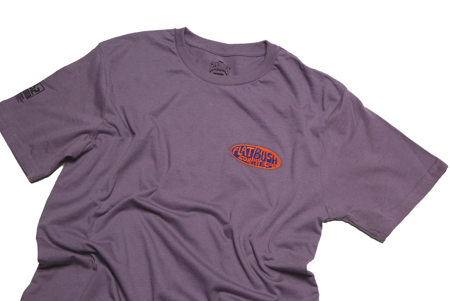 Flatbush Zombies Flat Zom Bush Bies Embroidered Logo T-Shirt Size US M / EU 48-50 / 2 - 2 Thumbnail
