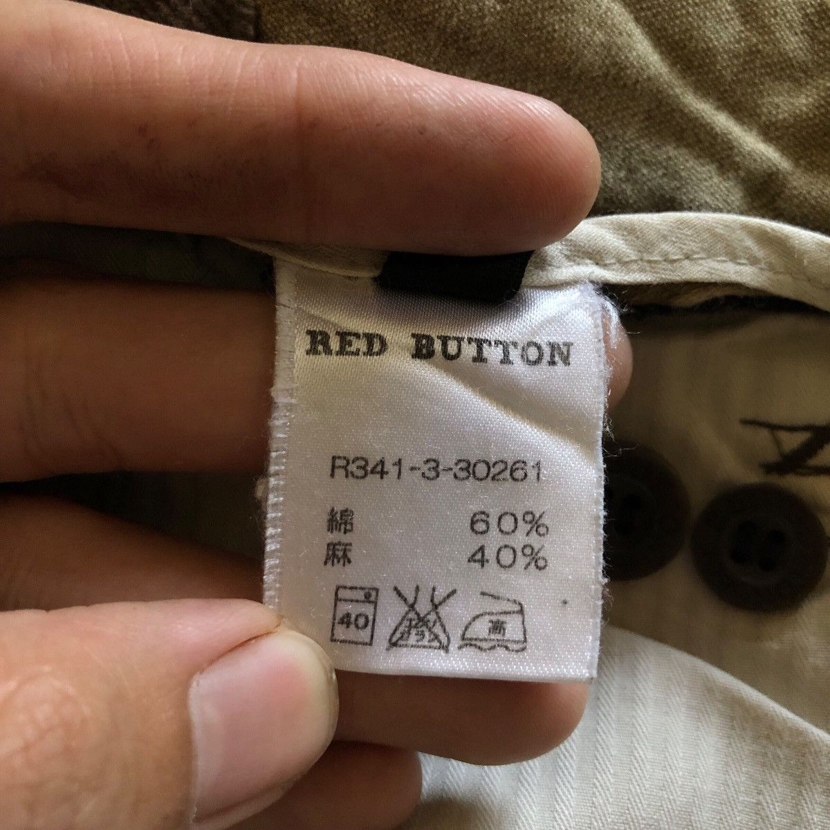 Vintage Vintage Red Button Cargo Pants Size US 36 / EU 52 - 9 Thumbnail