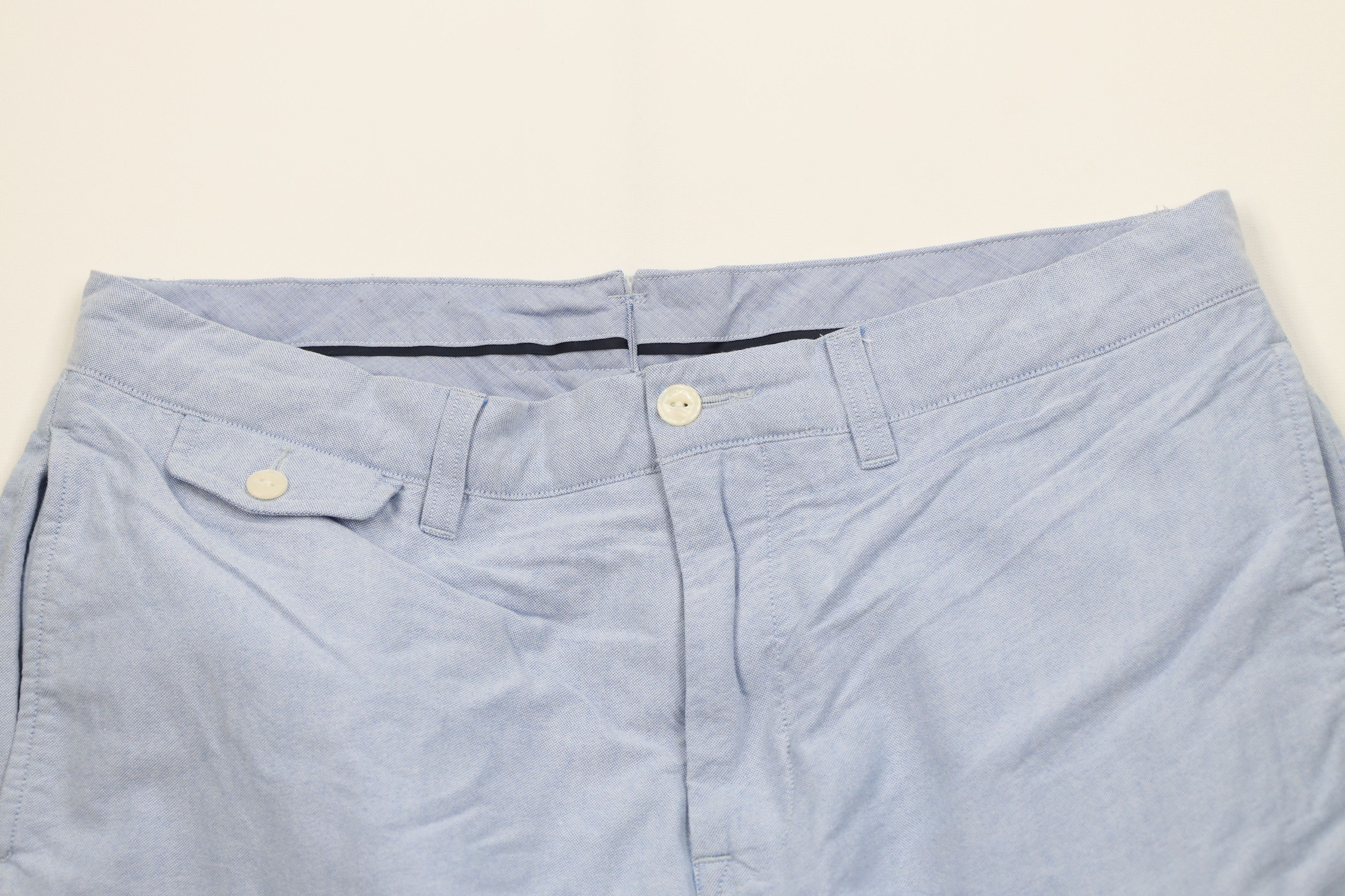 Ralph Lauren Vintage Y2K Ralph Lauren Above Knee Chino Shorts Blue Size US 34 / EU 50 - 2 Thumbnail