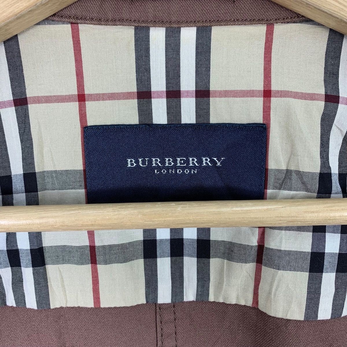 Burberry × Designer BURBERRY London jacket nova check brown colour Size XS / US 0-2 / IT 36-38 - 3 Thumbnail