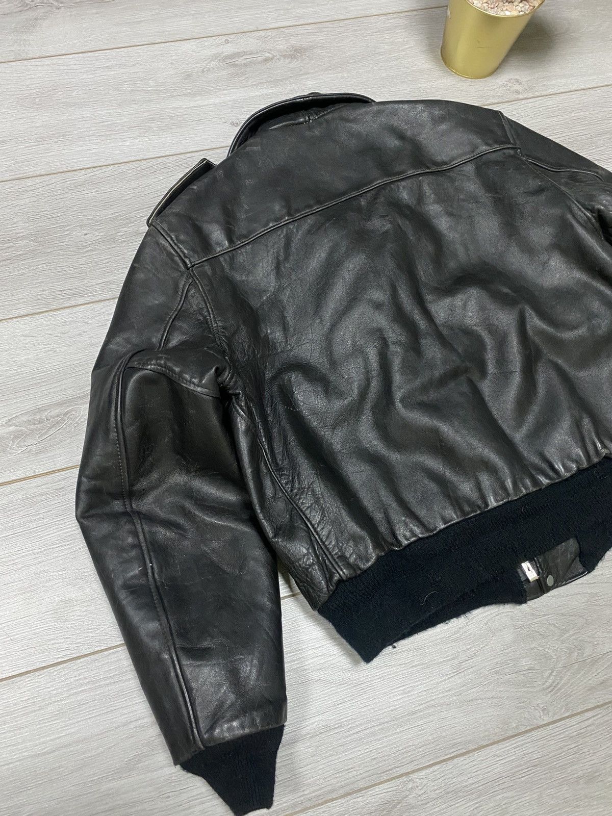Schott Schott Perfect USA vintage leather jacket 90s Size US S / EU 44-46 / 1 - 11 Thumbnail