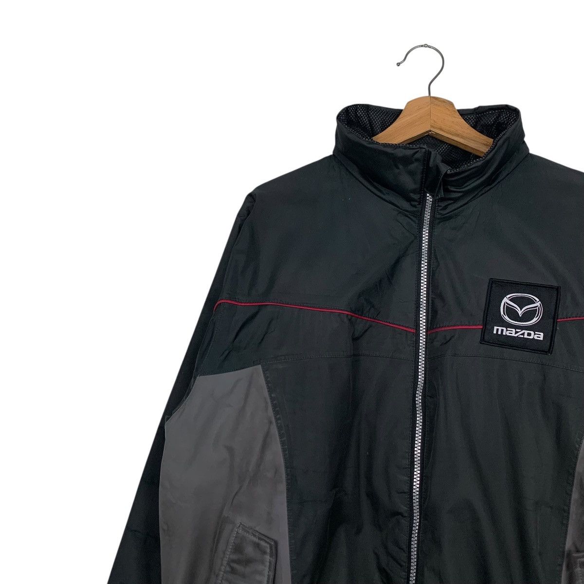 Japanese Brand MAZDA Big Logo Xebec Waterproof Jacket #2585-C117 Size US L / EU 52-54 / 3 - 6 Thumbnail