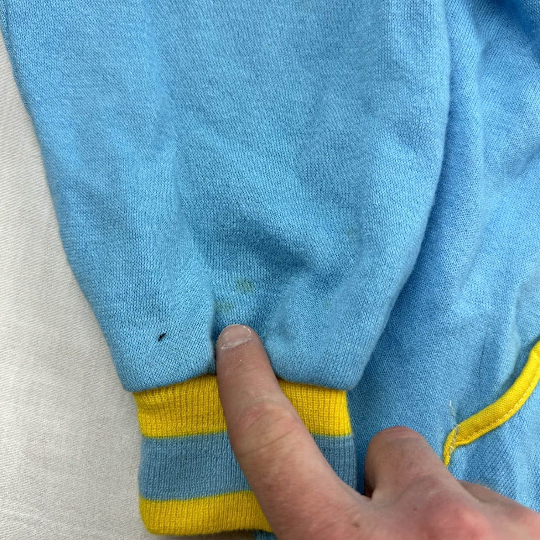 Vintage VINTAGE Hoodie Adult M Blue Yellow Talon Zipper Full Zip 70s True Vtg Mens Size US M / EU 48-50 / 2 - 5 Thumbnail