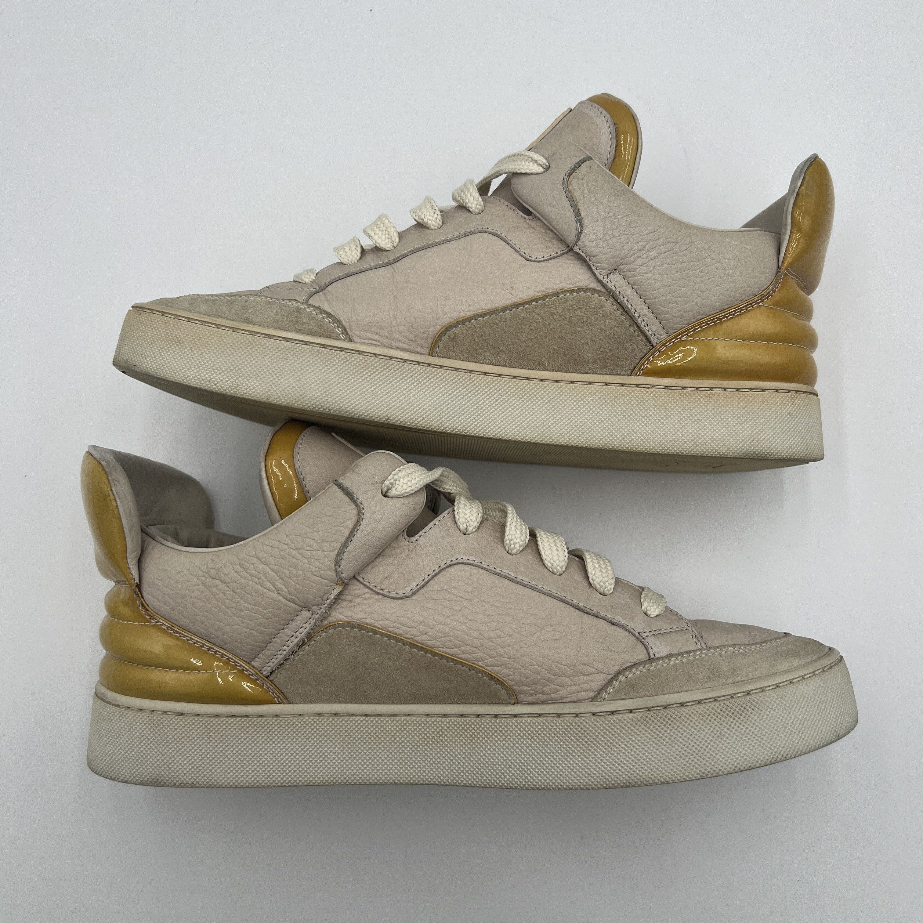 Kanye West × Louis Vuitton × Yeezy Louis Vuitton Don Kanye West Cream Low Top LV Sneakers Size US 8 / EU 41 - 3 Thumbnail