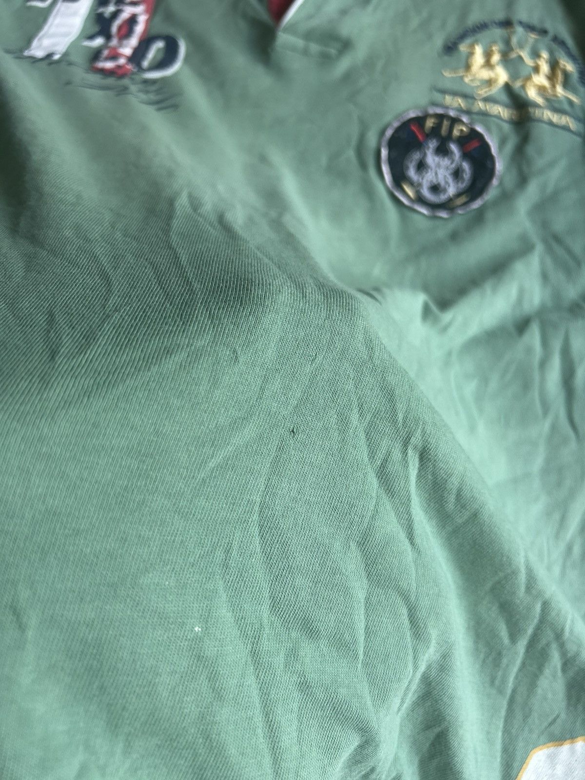 Vintage La Martina Vintage Polo T-shirt Big Logo Thrashed Condition Size US XL / EU 56 / 4 - 7 Thumbnail