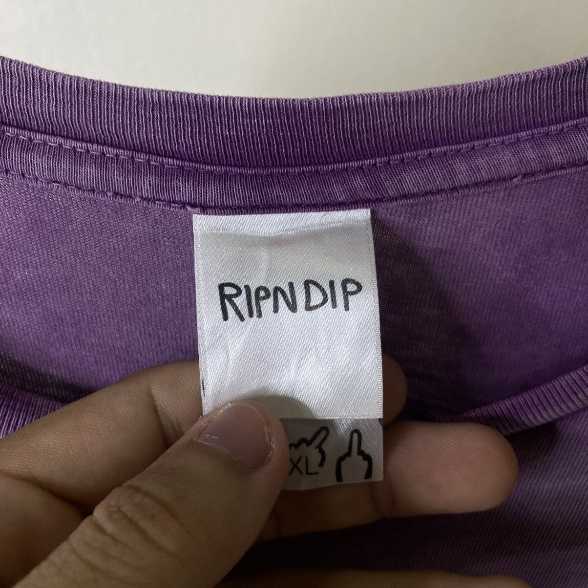 RIPNDIP Washed Purple Big Graphic LS Skater T Shirt Size US XXL / EU 58 / 5 - 9 Thumbnail