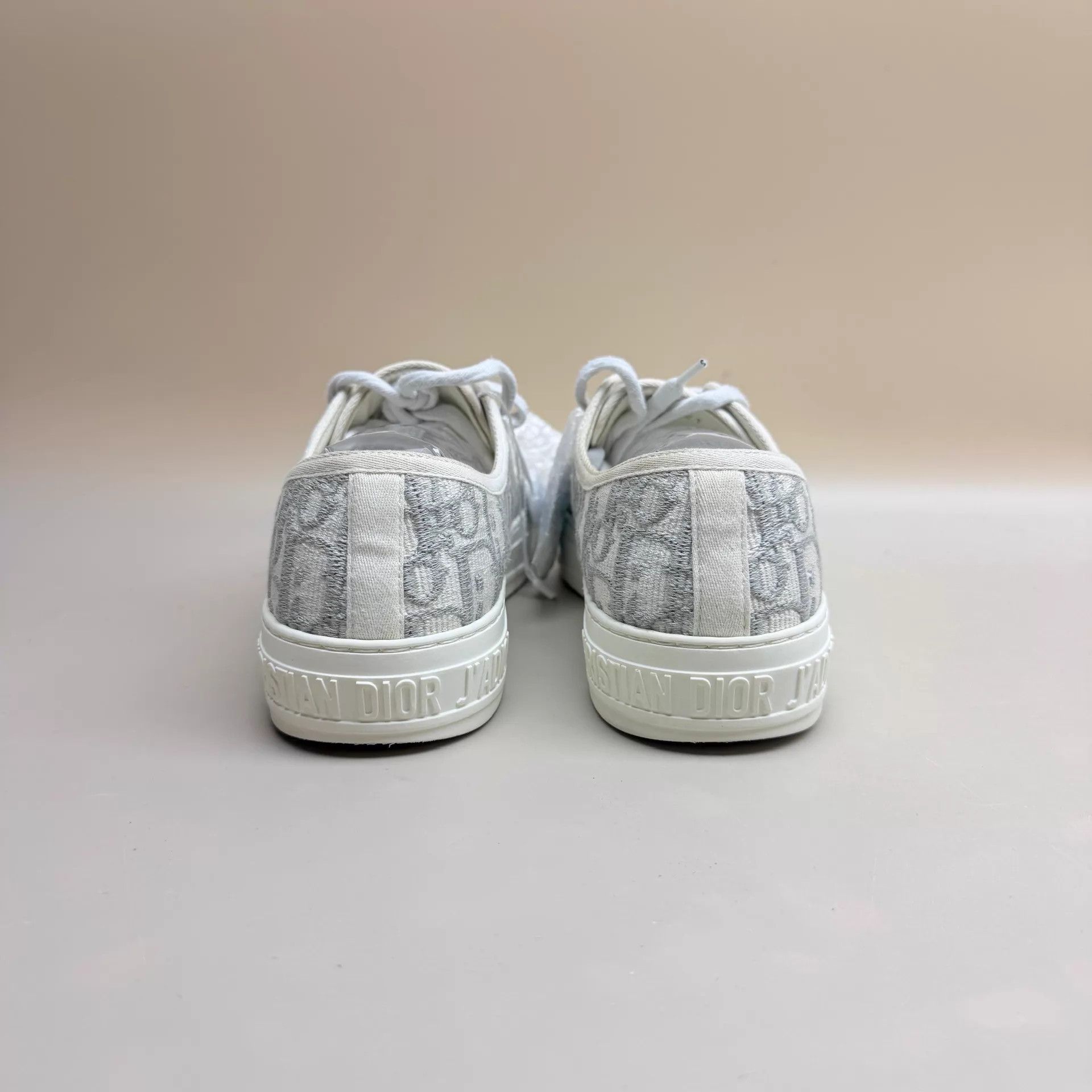 Dior Dior All Over Print Gray & White Sneaker 37 95 New Size US 6.5 / IT 36.5 - 3 Thumbnail