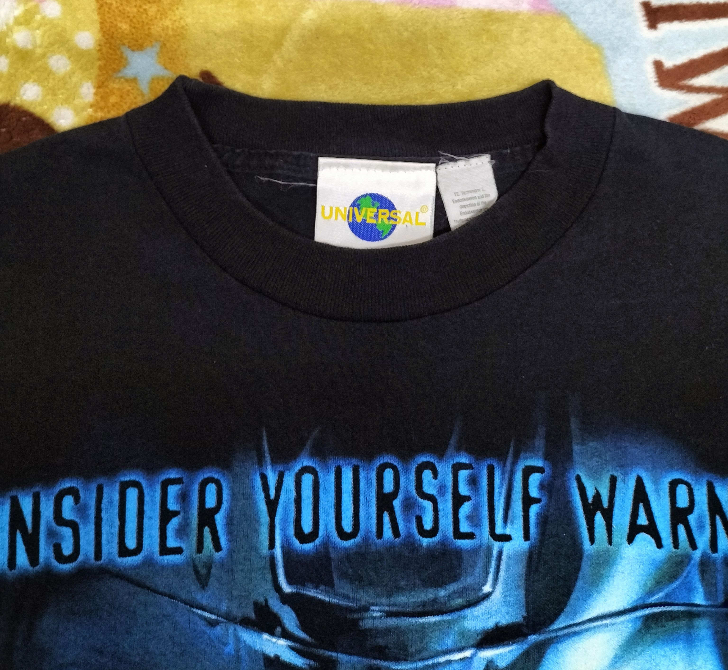 Universal Studios Vintage terminator 2 "consider yourself warned" Size US M / EU 48-50 / 2 - 3 Thumbnail