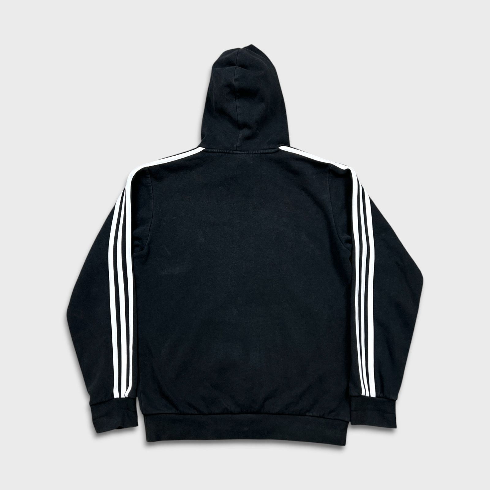 Adidas × Vintage Adidas Hoodie Stripe Spell Out Pullover Hooded Sweatshirt Size US S / EU 44-46 / 1 - 5 Thumbnail