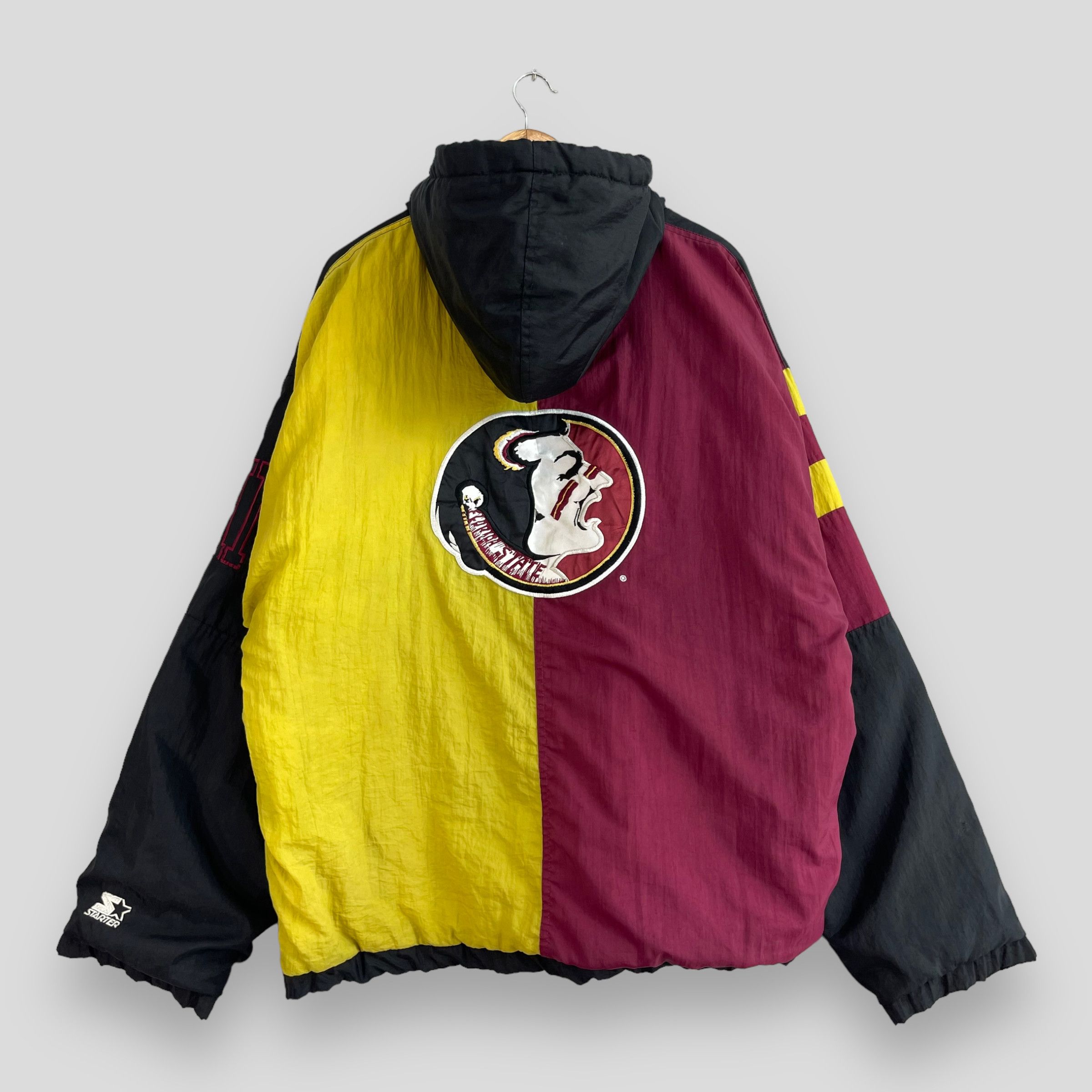 Vintage Florida State shops Seminoles Starter Jacket Large? Reversible Puffer NCAA 90s