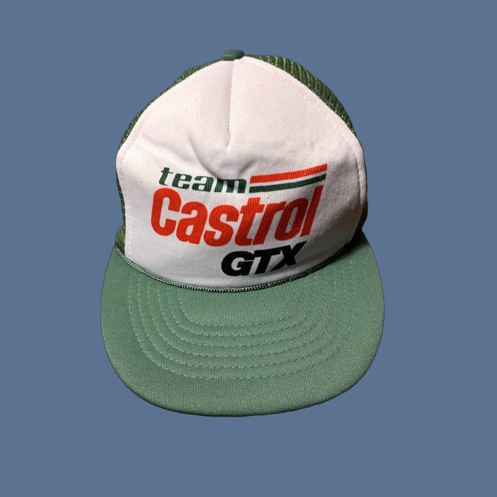 Kapital VINTAGE Castrol GTX Oil Auto Racing Snapback Hat Green 90s ...