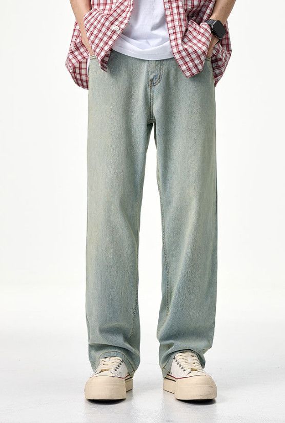 Japanese Brand Men's Clanfit Straight Leg Vintage Distressed Jeans Size US 32 / EU 48 - 1 Thumbnail