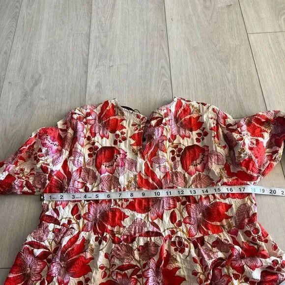 Zara Zara Sharon cocktail floral print mini dress small Size S / US 4 / IT 40 - 5 Thumbnail