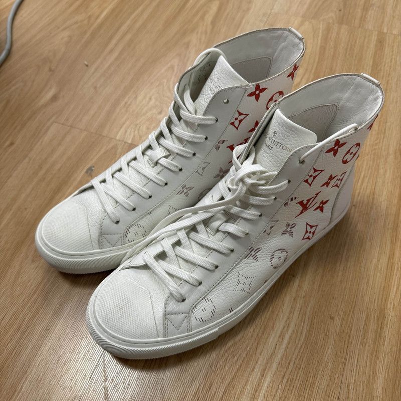 Louis Vuitton Louis Vuitton Tattoo Monogram High-Top Sneakers 0079 Size US 8 / EU 41 - 1 Thumbnail