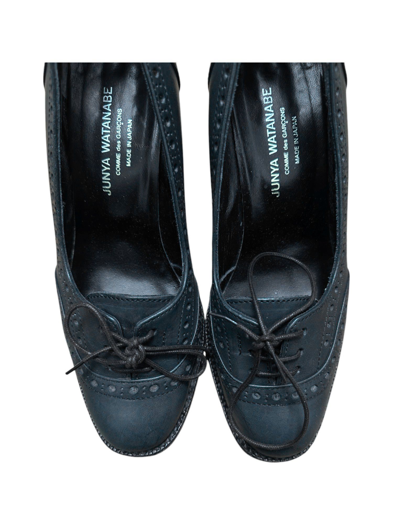 Junya Watanabe S/S 2012 Leather Laced Black Pumps Size US 7 / IT 37 - 5 Thumbnail