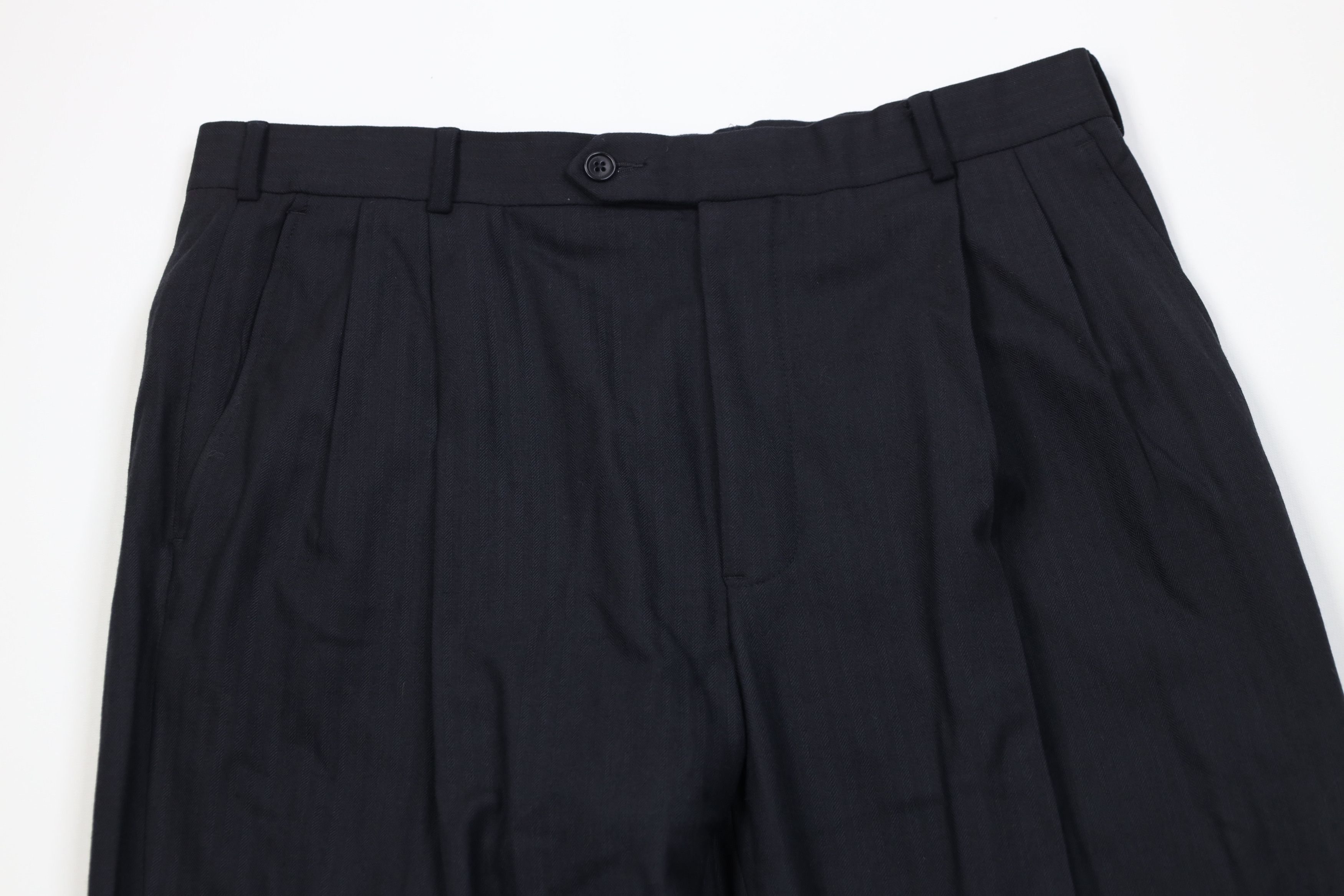 Brooks Brothers Vintage Y2K Brooks Brothers Knit Wide Leg Chino Pants Size US 35 - 2 Thumbnail