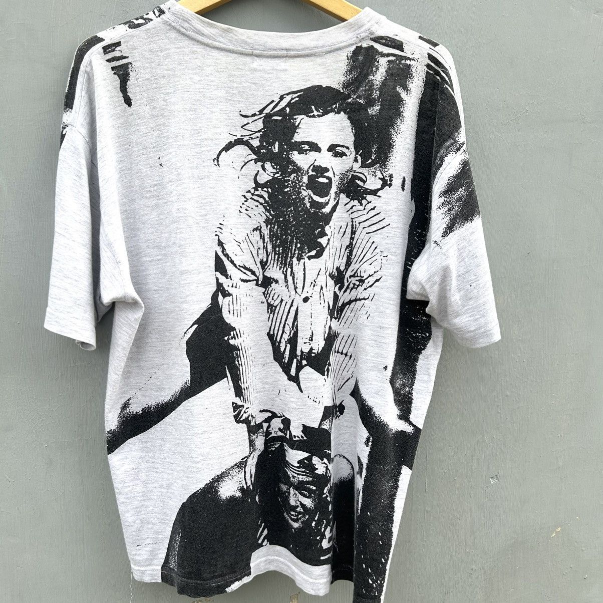 Vintage Vintage 90s Tshirt Marilyn Monroe AOP Builtup Size US L / EU 52-54 / 3 - 11 Thumbnail
