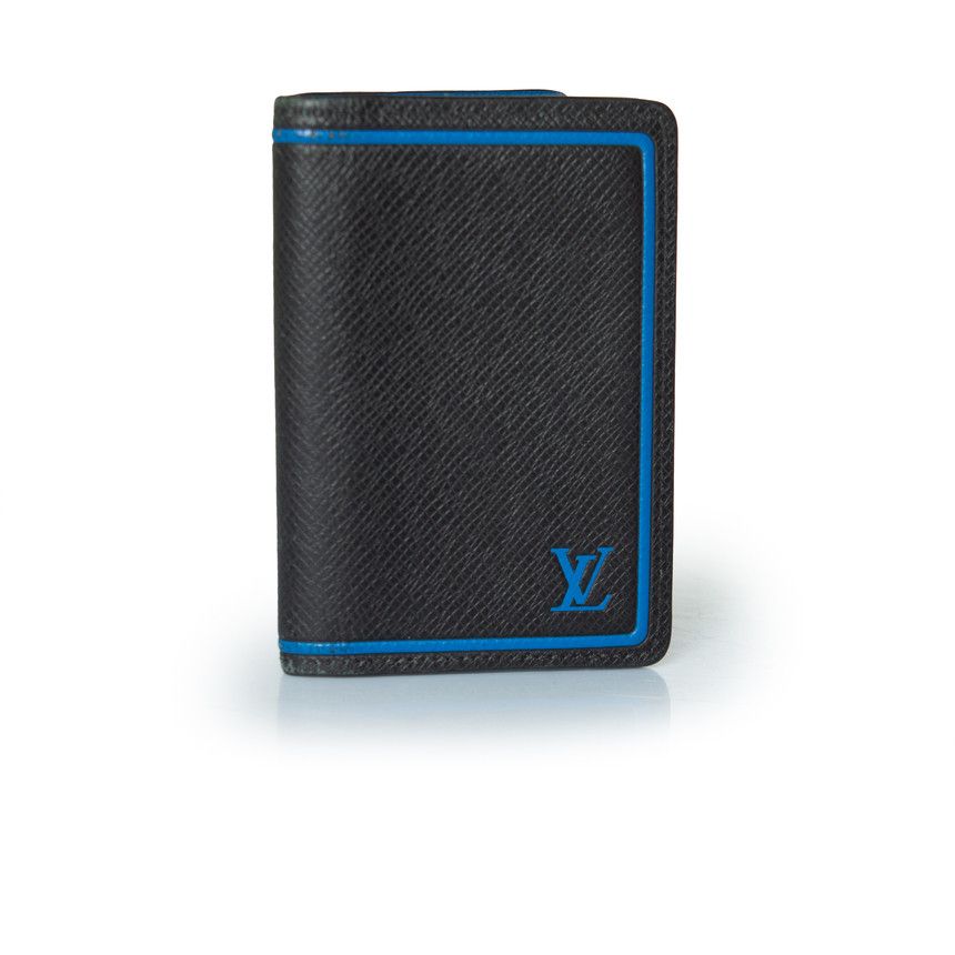 Louis Vuitton Louis Vuitton, Taiga organizer in black and blue Size ONE SIZE - 4 Thumbnail